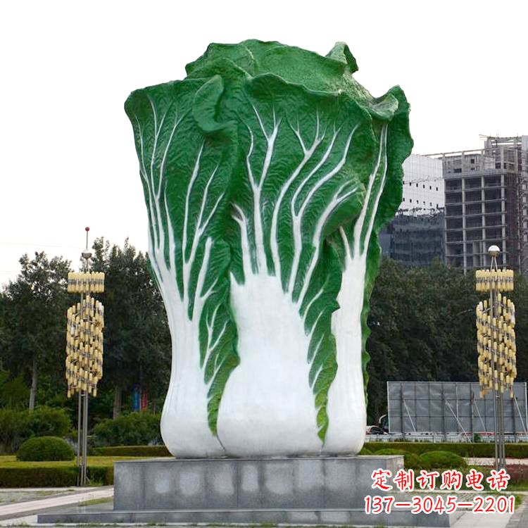 成都白菜雕塑-公园园林仿真植物景观