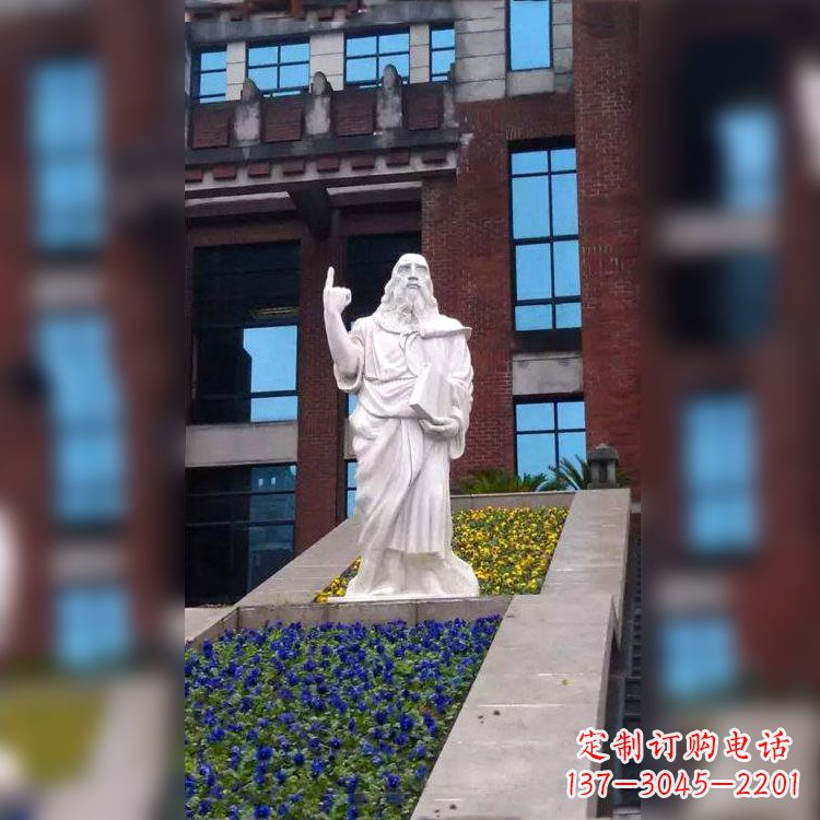 成都柏拉图精美石雕像,传承哲学大师的精神
