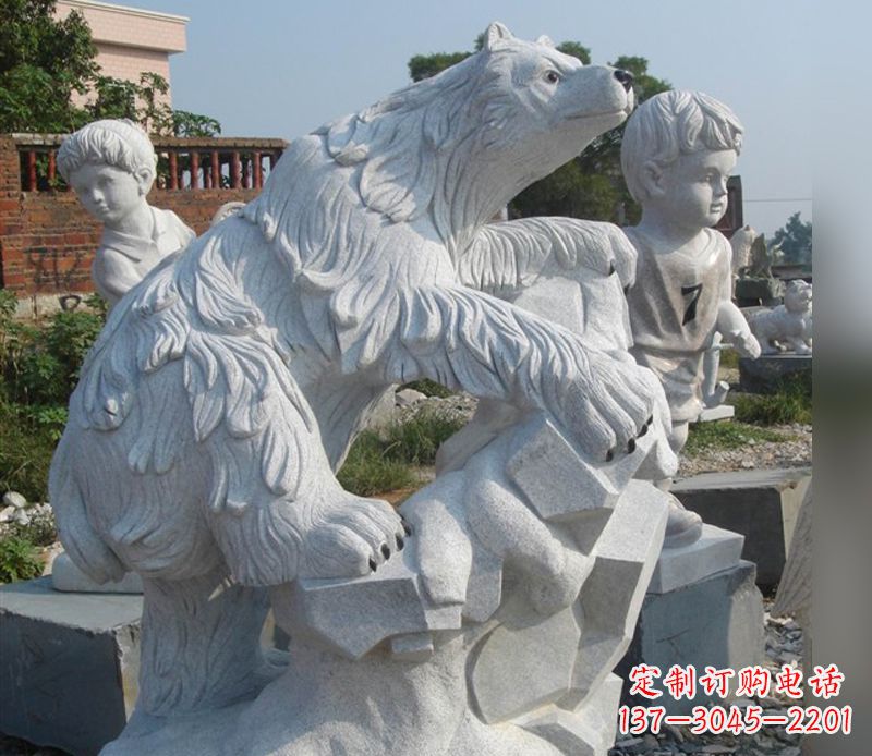 成都北极熊石雕
