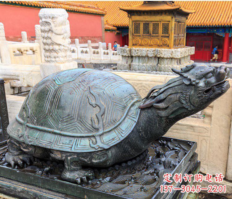 成都北京故宫龙龟景观铜雕塑