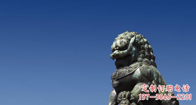 成都北京青铜狮子雕塑 (2)