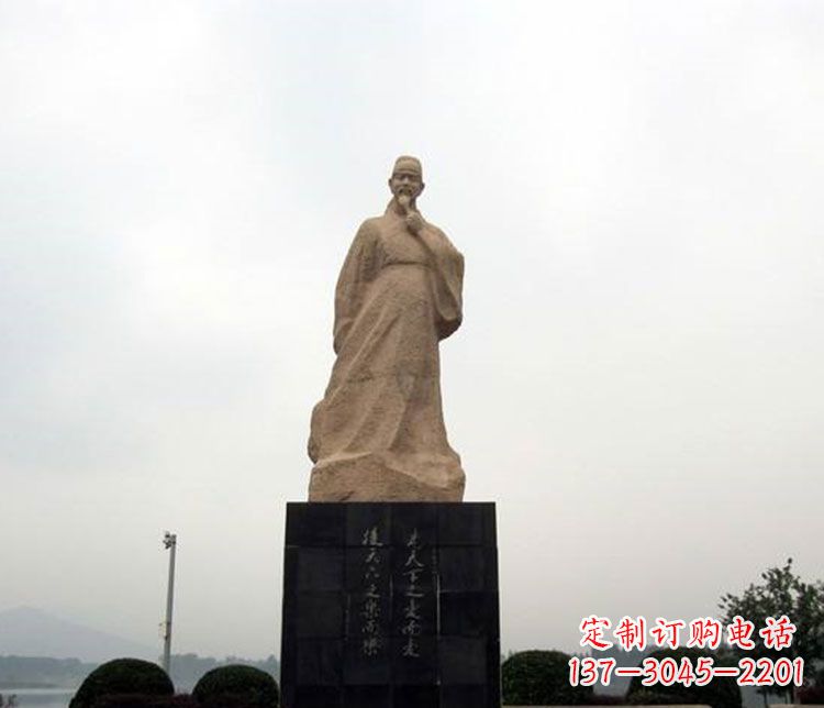 成都北宋政治家范仲淹石雕