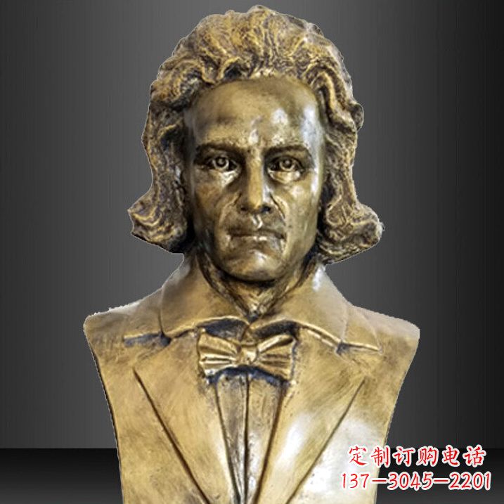 成都贝多芬纯铜铸造名人胸像