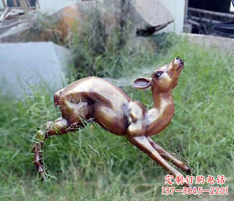 成都精美玻璃钢仿铜动物摆件