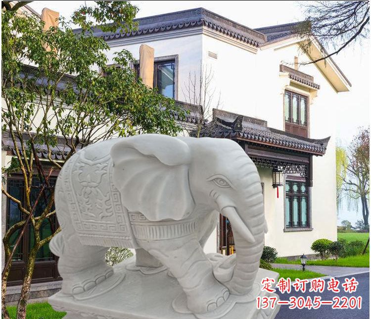 成都大象汉白玉雕塑