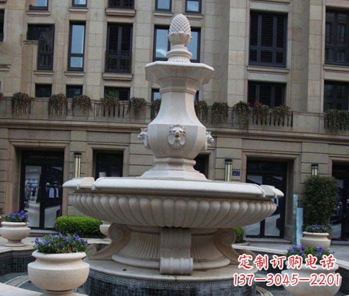 成都别墅景观欧式喷泉石雕_2
