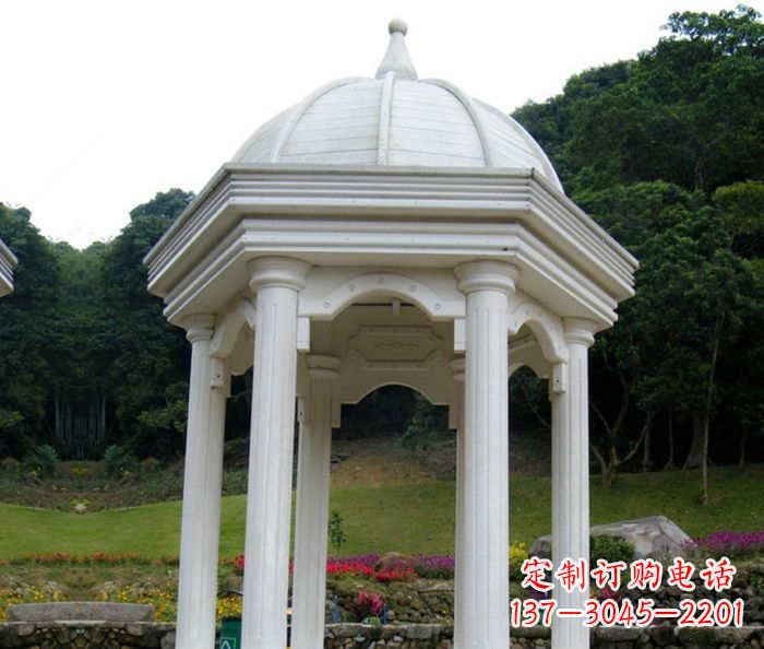 成都别墅景观欧式石雕凉亭 (2)