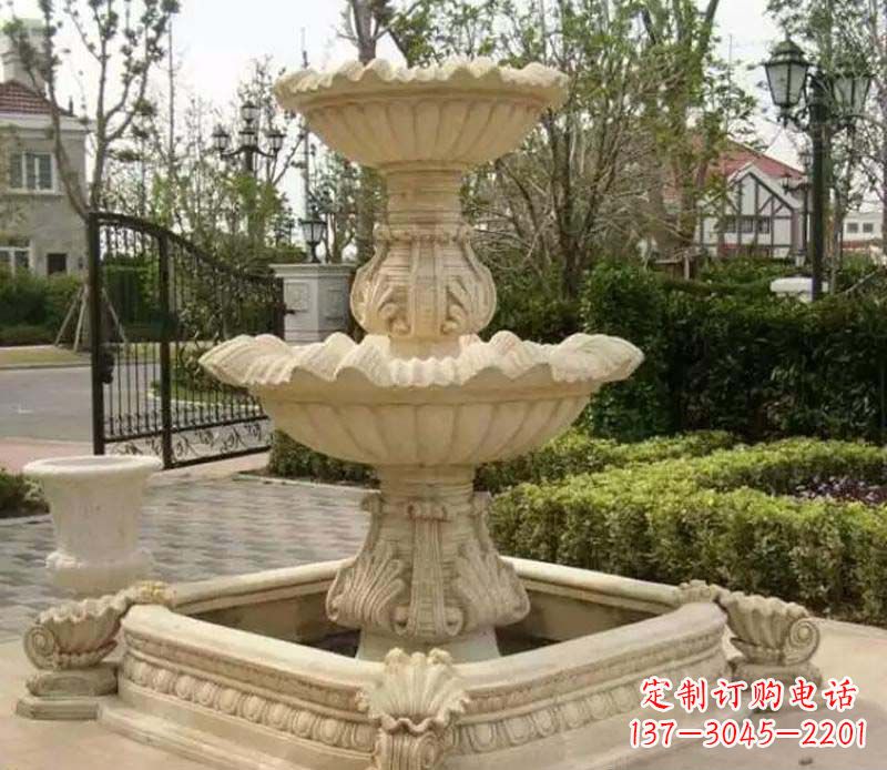 成都优雅精致的喷泉石雕