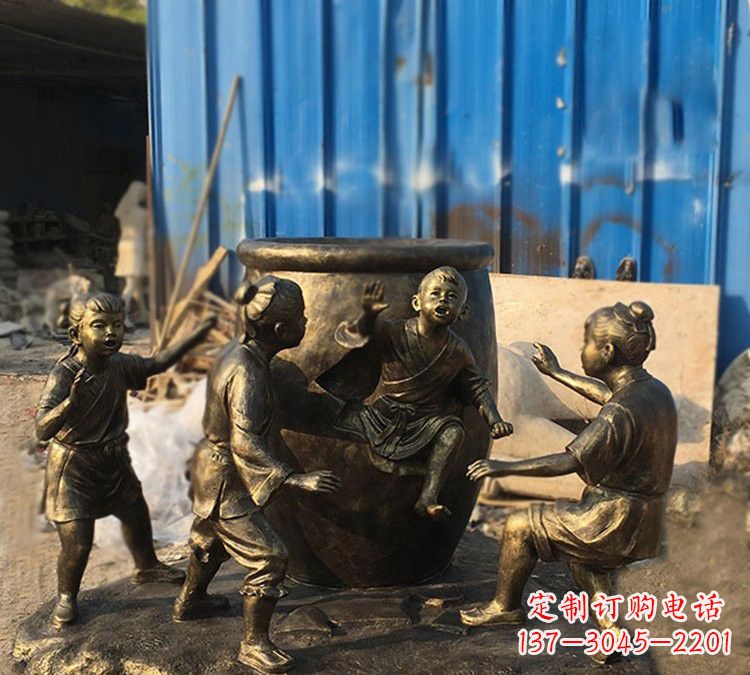 成都玻璃钢仿铜司马光砸缸