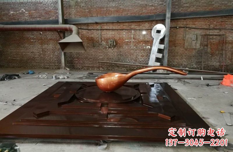成都玻璃钢仿铜司南案例
