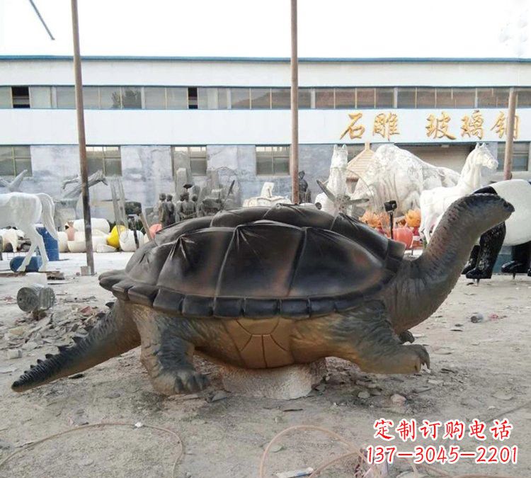 成都玻璃钢仿真大型乌龟雕塑
