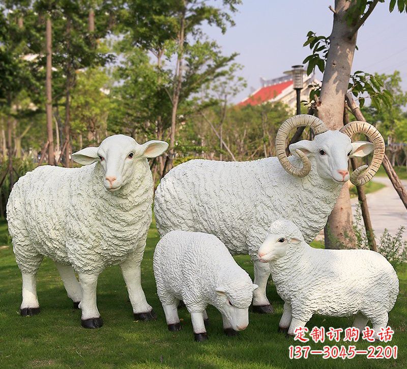 成都玻璃钢山羊雕塑仿真艺术的精彩之作