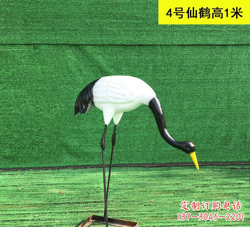 成都仙鹤玻璃钢雕塑