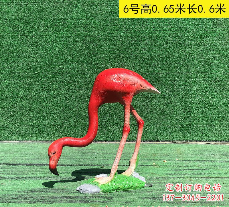 成都精美玻璃钢火烈鸟雕塑