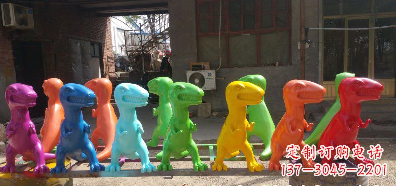 成都玻璃钢制作的恐龙雕塑精美而又耐久