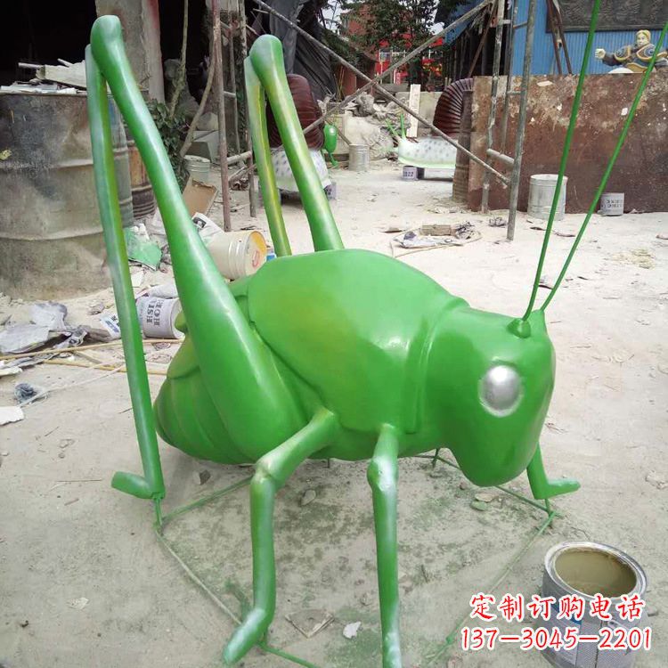 成都玻璃钢蝗虫雕塑精美的艺术造型