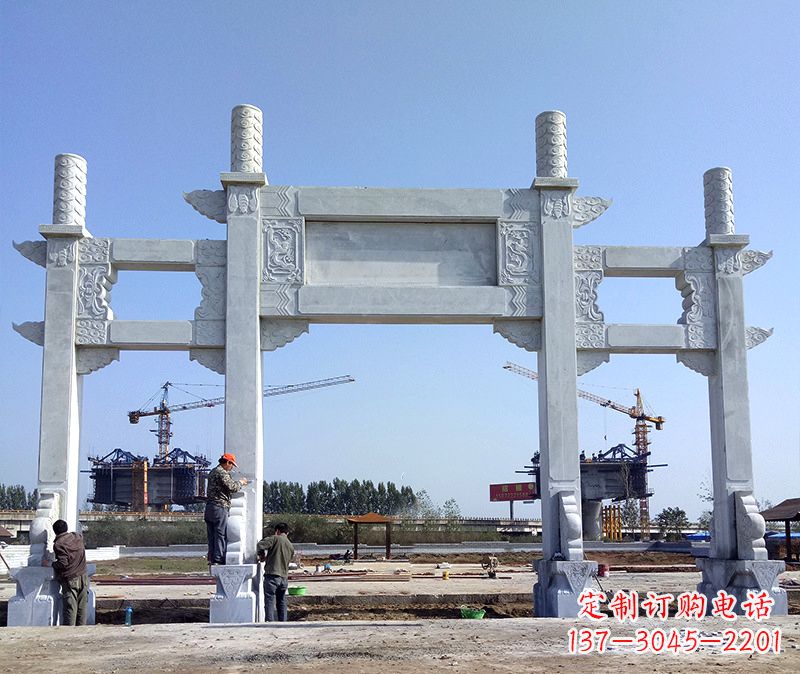 成都玻璃钢牌坊雕塑