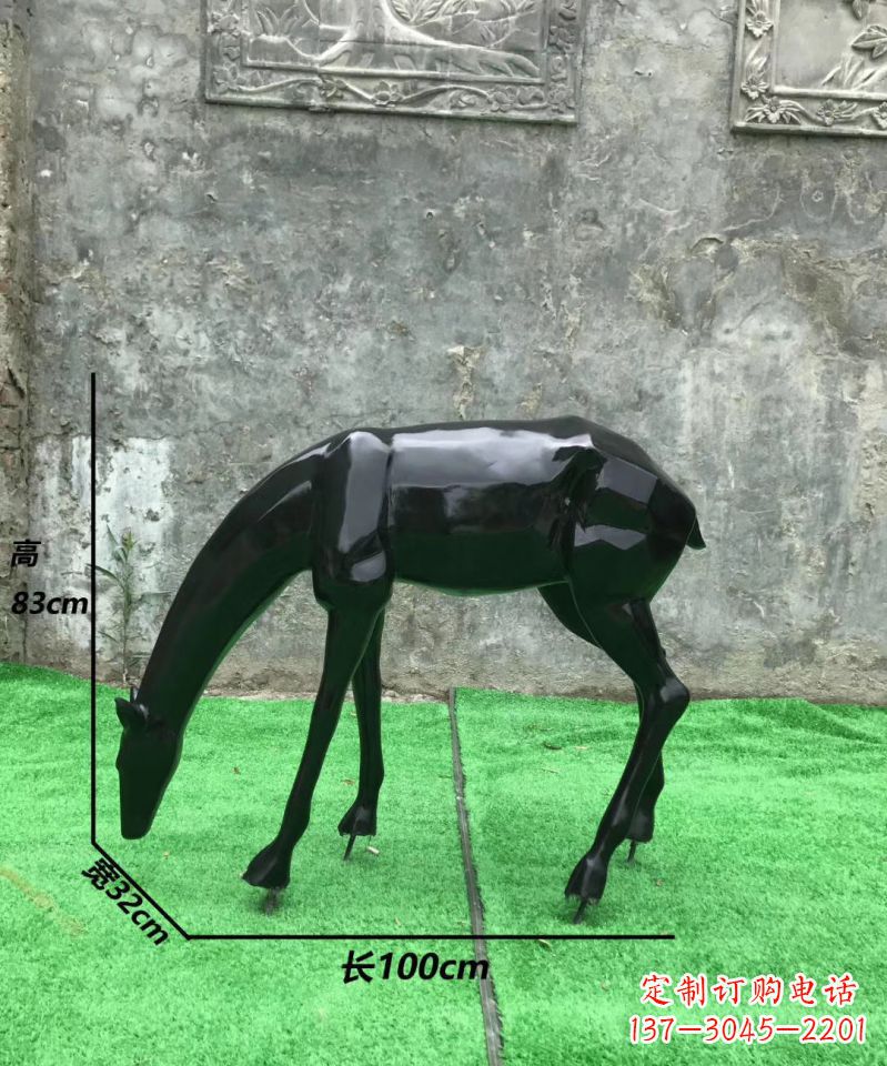 成都玻璃钢制作的鹿雕塑