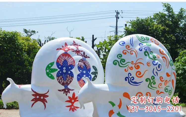 成都玻璃钢蜗牛一种精美的雕塑