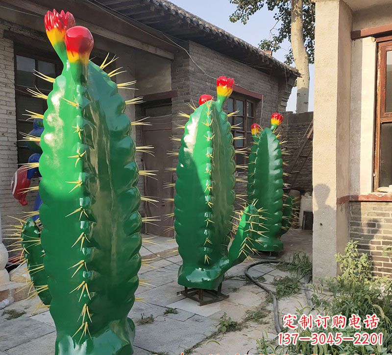 成都玻璃钢仙人掌景观雕塑