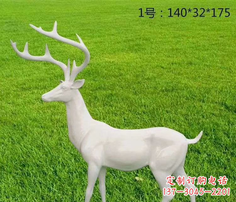 成都玻璃钢小鹿古朴清新的动物雕塑