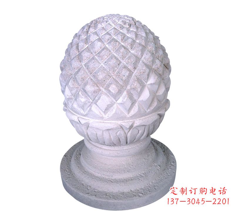成都菠萝型挡车路障石球