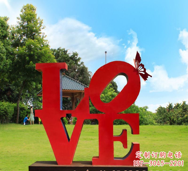 成都不锈钢Love雕塑给世界带来爱的美