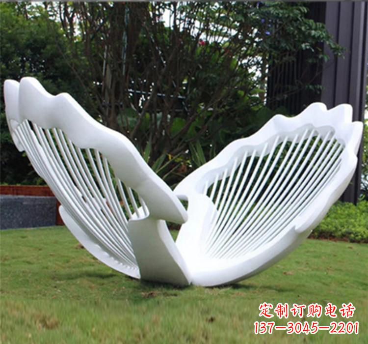 成都不锈钢贝壳雕塑艺术精品