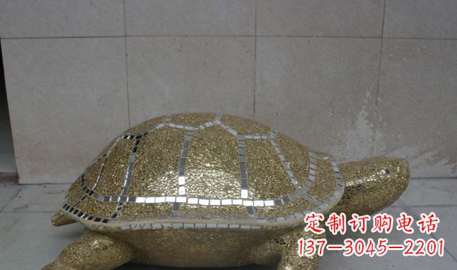 成都不锈钢彩银乌龟公园景观雕塑艺术与自然的完美融合