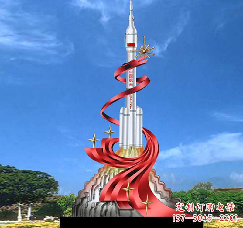 成都不锈钢嫦娥飞天标识雕塑