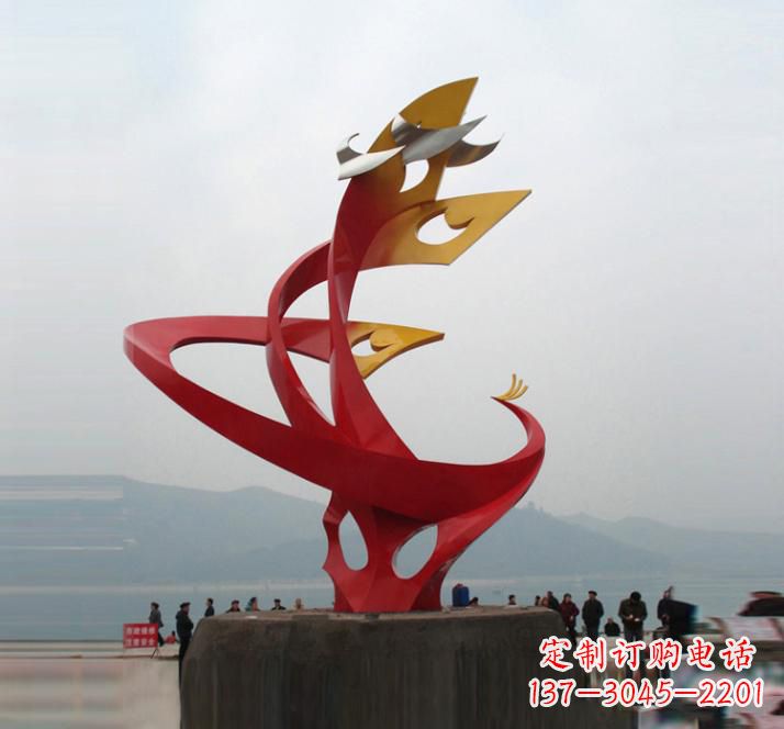 成都精美的不锈钢凤凰雕塑