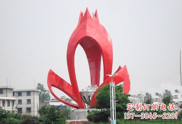 成都不锈钢莲蓬雕塑——艺术的缩影