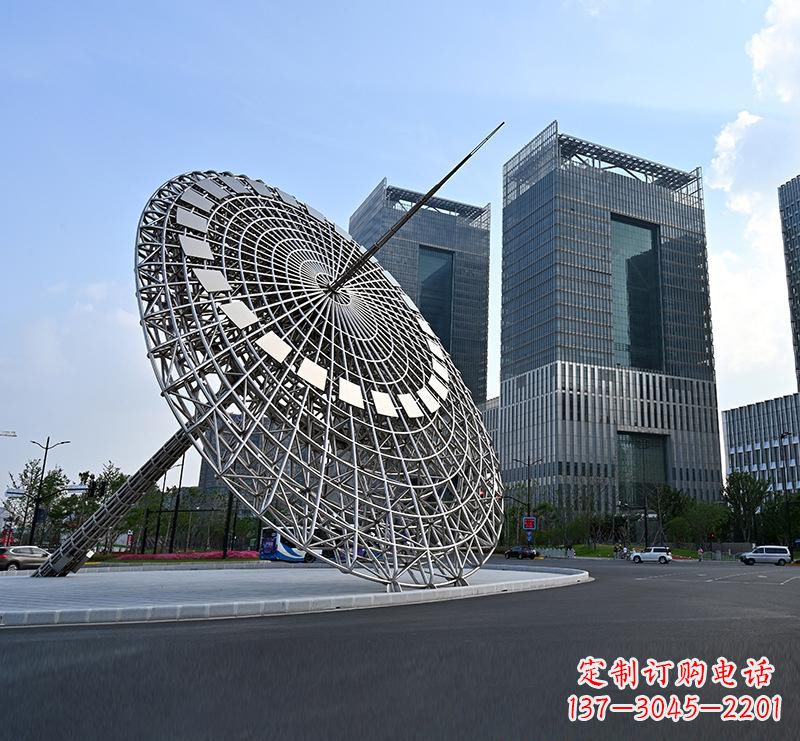 成都不锈钢城市璀璨的摩天轮雕塑
