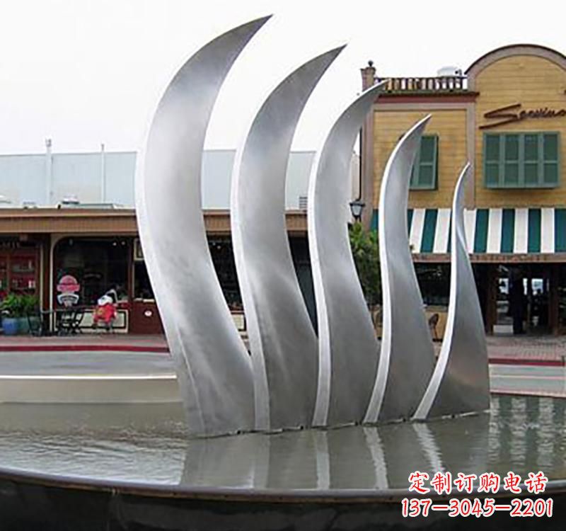 成都不锈钢城市艺术翅膀雕塑羽翼展翔