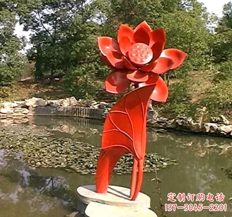成都不锈钢荷花雕塑激发城市艺术灵感