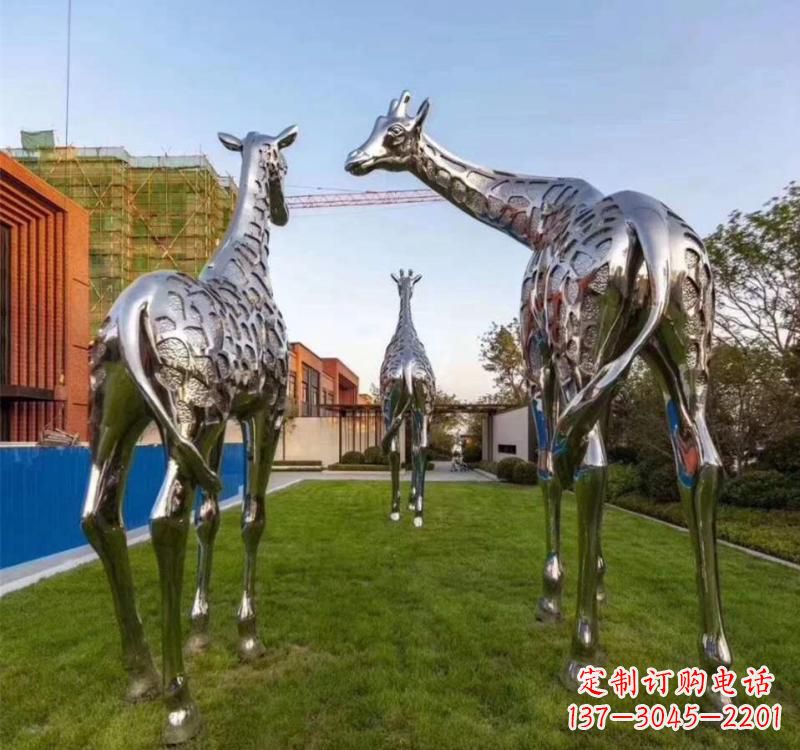 成都不锈钢城市园林动物雕塑展示大自然的美丽