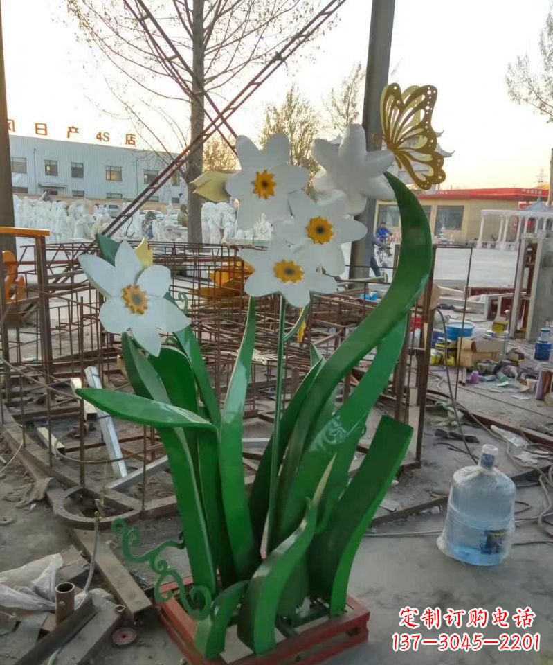 成都不锈钢之美——紫荆花雕塑