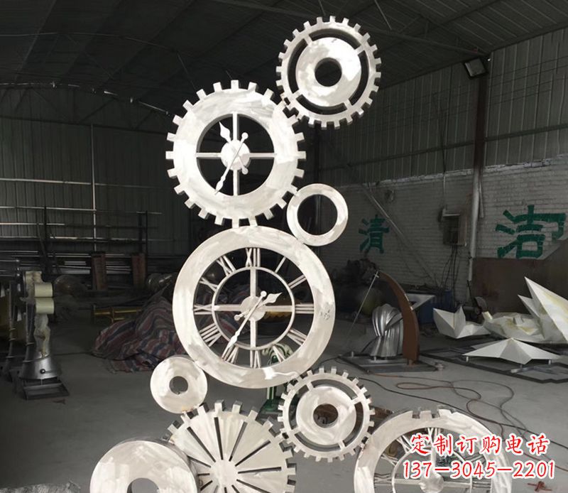 成都不锈钢齿轮雕塑艺术与科技的完美结合