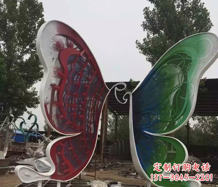 成都不锈钢蝴蝶公园动物雕塑