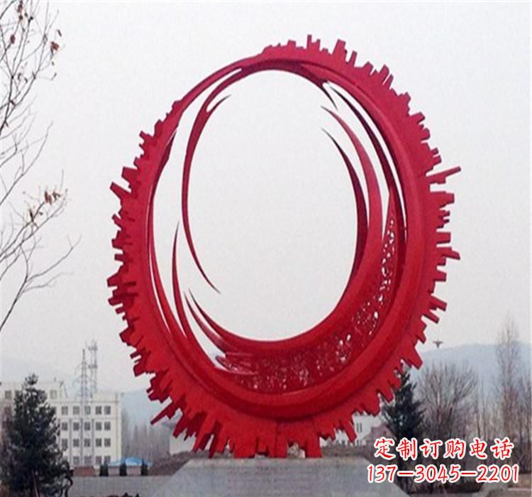 成都不锈钢齿轮雕塑令人惊叹的精细艺术