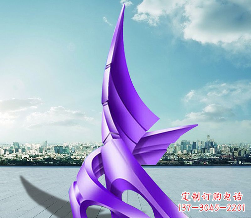 成都不锈钢船帆雕塑静谧的海洋美景