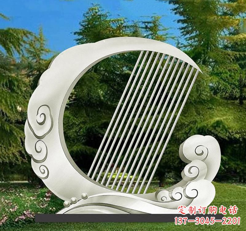 成都精美的不锈钢月亮雕塑