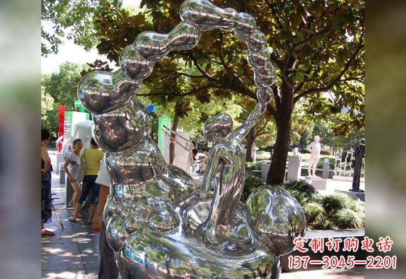 成都精美不锈钢儿童雕塑