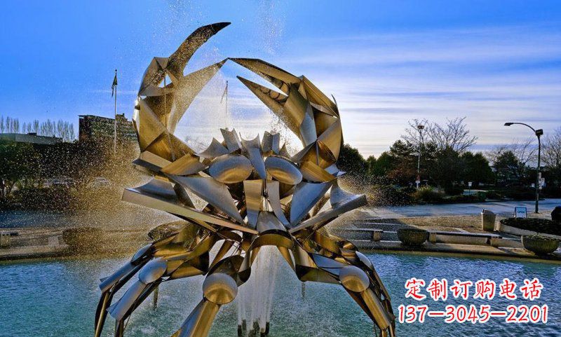成都精美不锈钢螃蟹雕塑