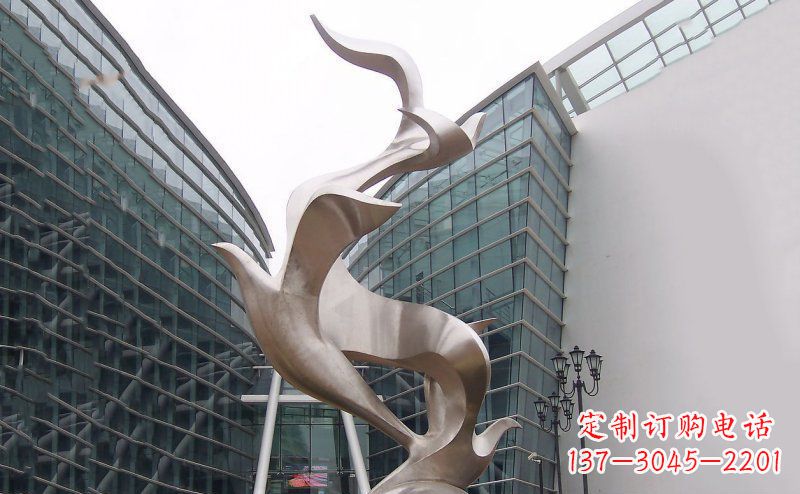 成都不锈钢大雁雕塑