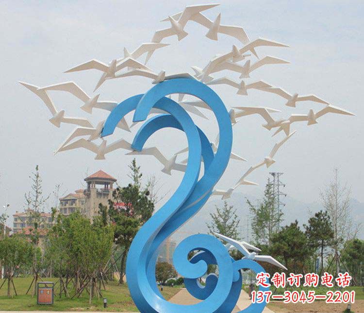 成都不锈钢大雁雕塑传承传统文化的象征