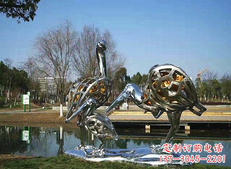 成都精美非凡的不锈钢丹顶鹤雕塑