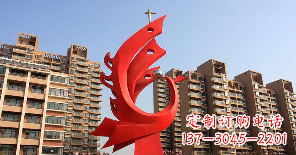 成都凤凰灿烂的不锈钢雕塑