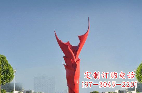 成都不锈钢火炬雕塑——点燃友谊之火