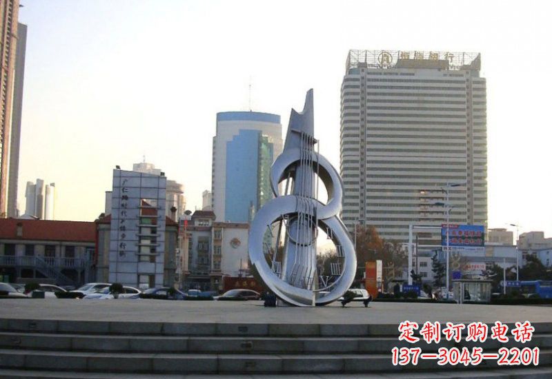 成都不锈钢吉他雕塑